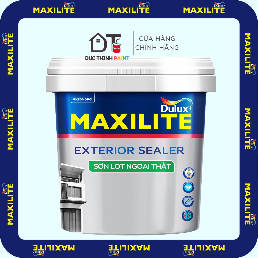 lót ngoại Sơn lót ngoại thất Maxilite 15L chính hãng Dulux 48C - Ảnh 1